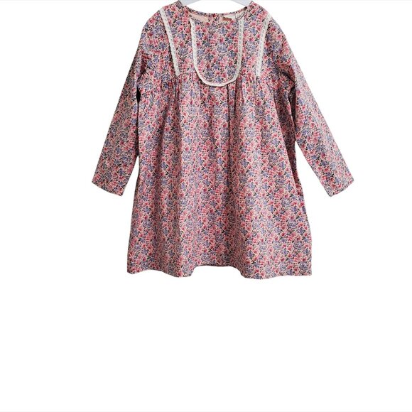 Louise Misha Girl's Roulotta Dress Blush Floral World Size 5Y Long Sleev… - Picture 2 of 13